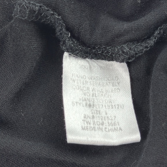 Sis Sis Black Whimsigoth Black Knit Open Back Short Sleeve T-Shirt - Picture 7 of 8